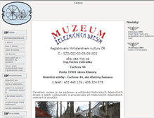 Tablet Screenshot of muzeum-dresin.cachrov.cz